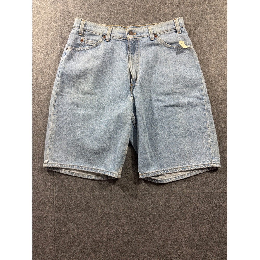 VTG Levis 560 Loose Fit Orange Tab Denim Shorts Light Wash Men's 33 NWT USA Made